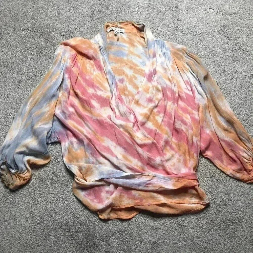 Young Fabulous and Broke Wrap Blouse